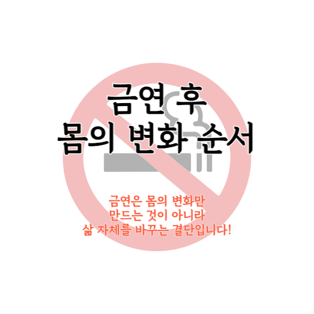 금연후몸의변화