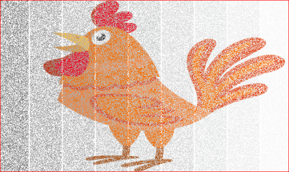 레이어 2를 상위 이미지로 두고 불투명도 50% 적용