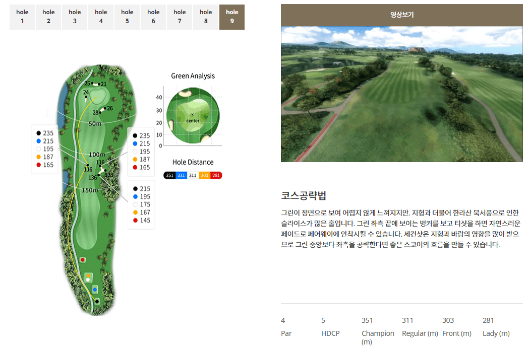 해비치 제주 컨트리클럽 스카이코스 9