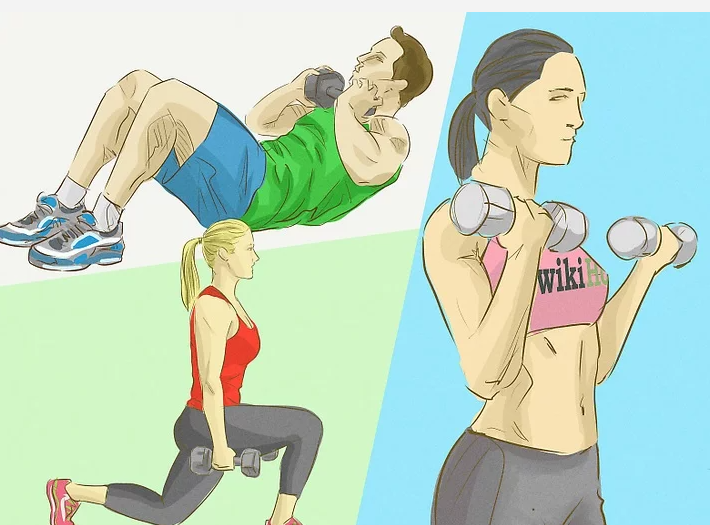 근육 부위를 번갈아 가면서 운동하기