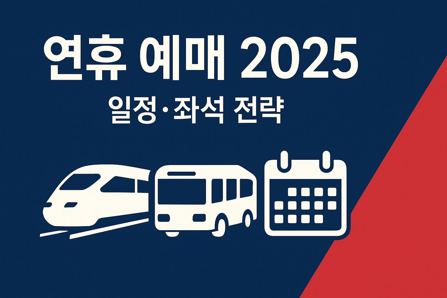 연휴 KTX·버스 예매 2025 허브 인포그래픽