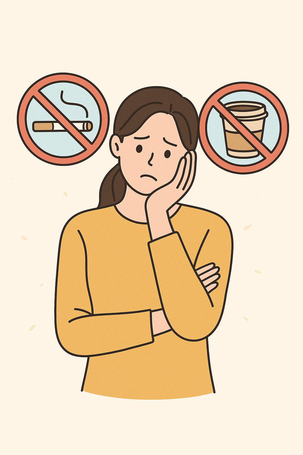 혓바닥 갈라짐 피해야 할 행동 이미지