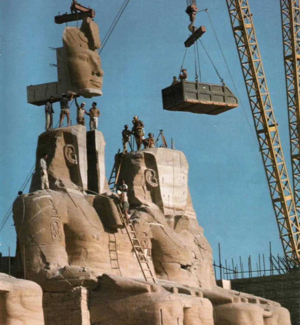 아부심벨 신전 이전 작업 사진 5