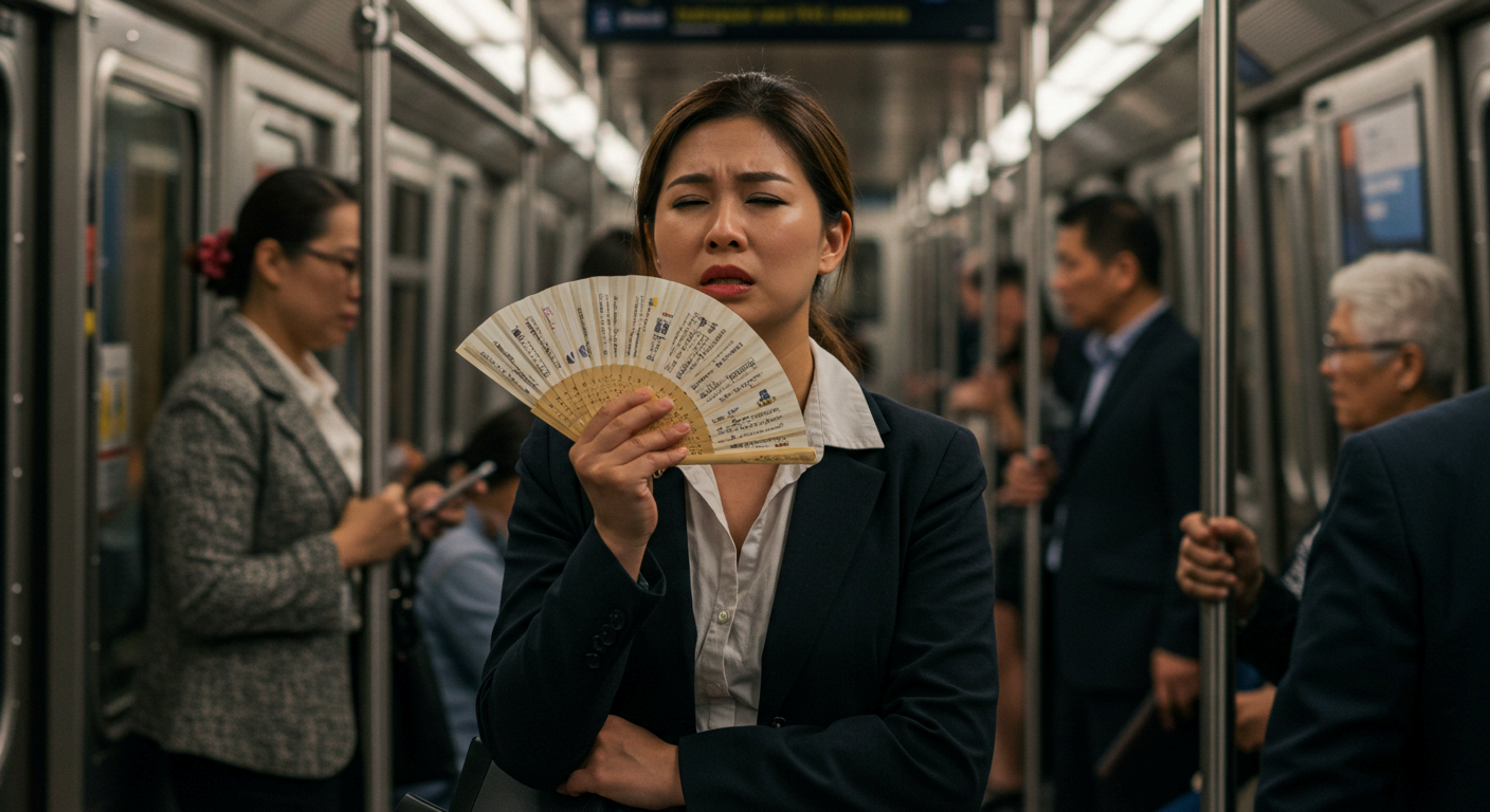 무더위가 아닌데도 땀이 흐른다면 폐경기 열감일 수 있어요