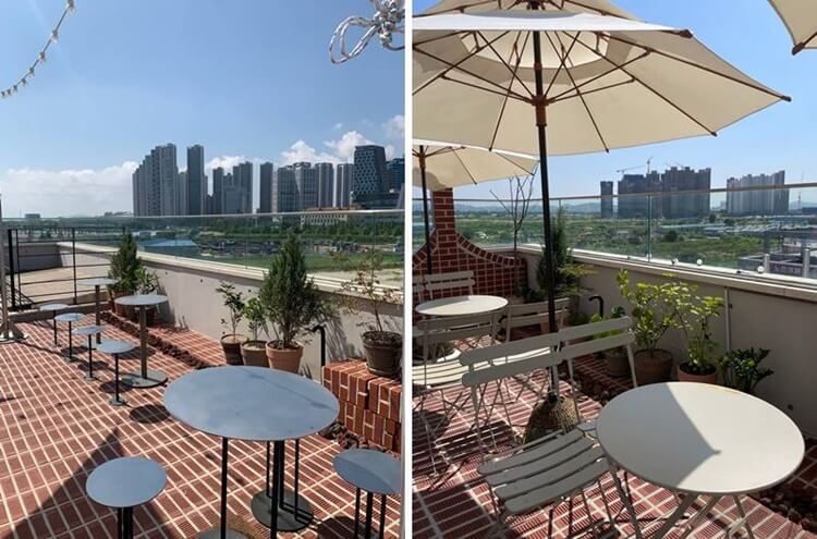 루프탑의 탁 트인 뷰