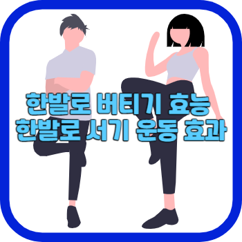 한발로 버티기 효능 한발로 서기 운동 효과