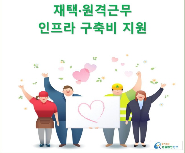 정부의 재택근무 인프라 지원 사업