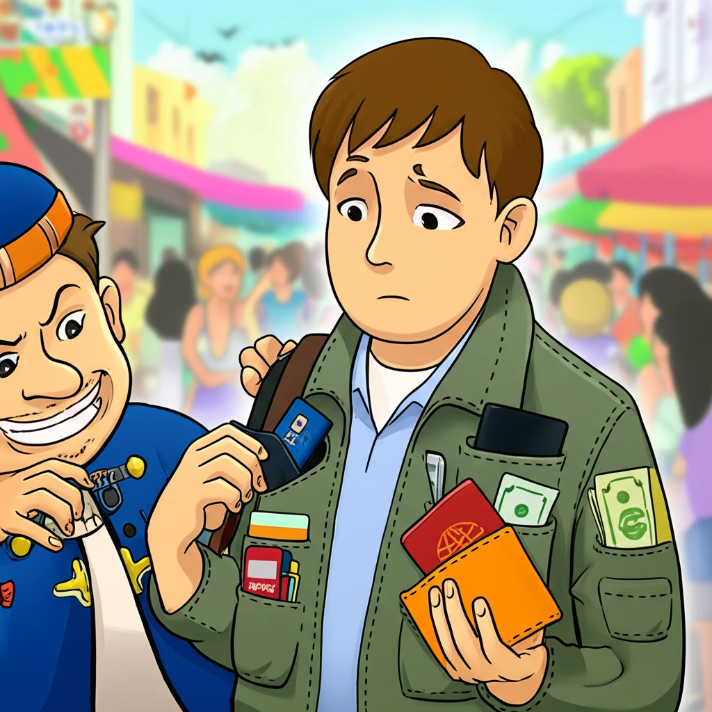 안전 해외여행: 소매치기 예방 A t