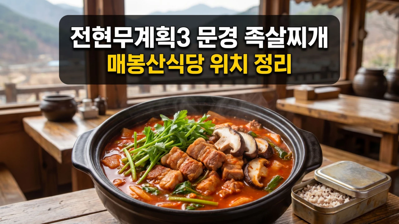 전현무계획3 문경 매봉산식당 족살찌개와 도시락밥 대표 이미지