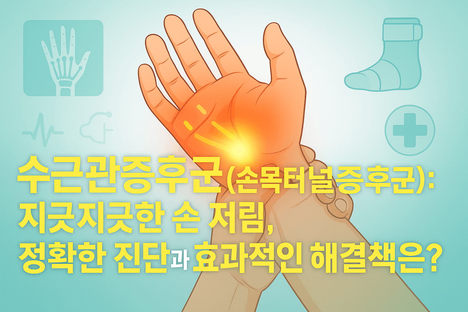 수근관증후군(손목터널증후군): 지긋지긋한 손 저림, 정확한 진단과 효과적인 해결책은?