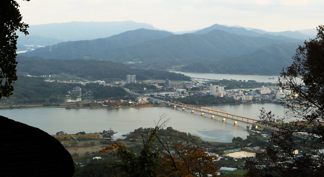 운길산 위에서