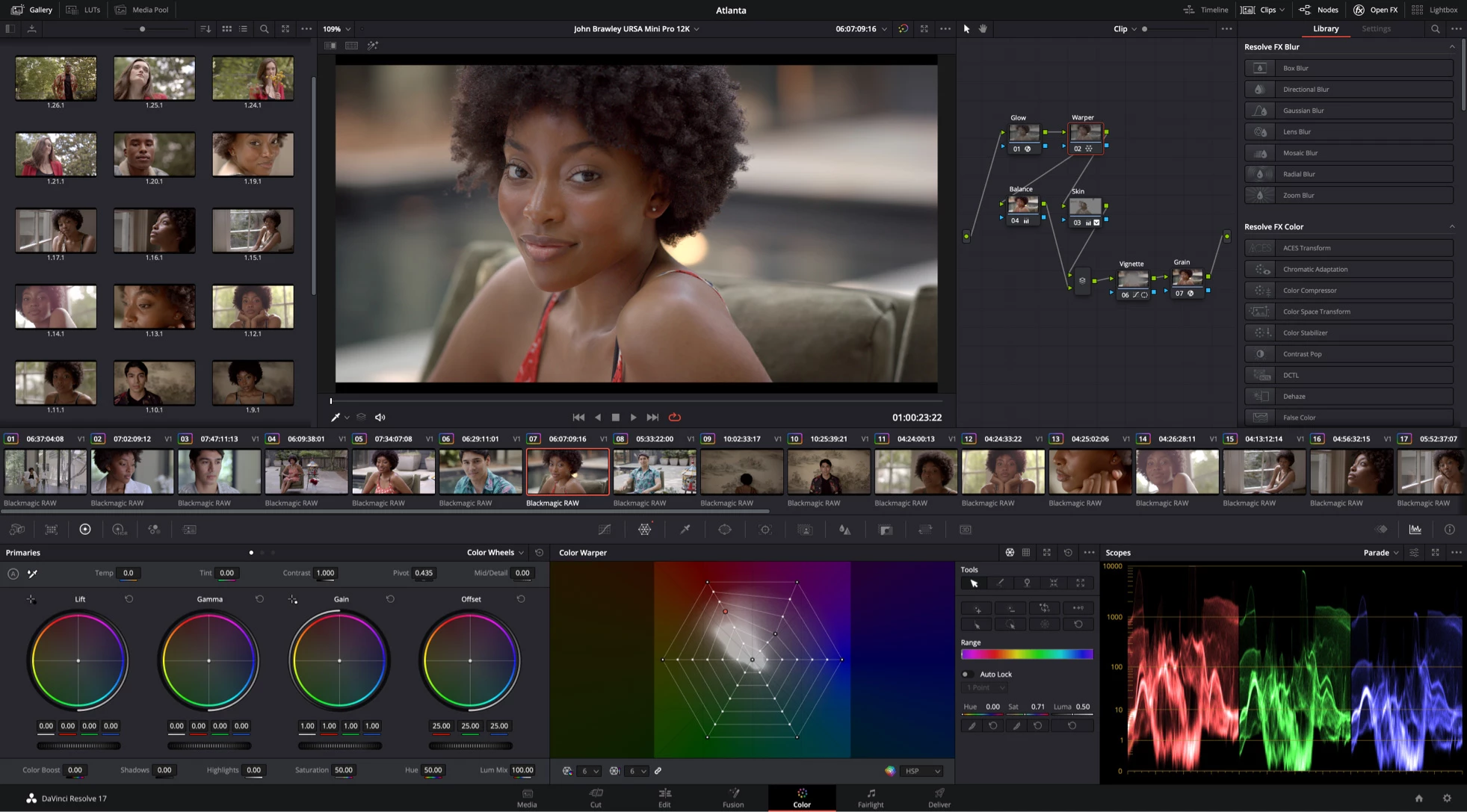 davinci resolve color