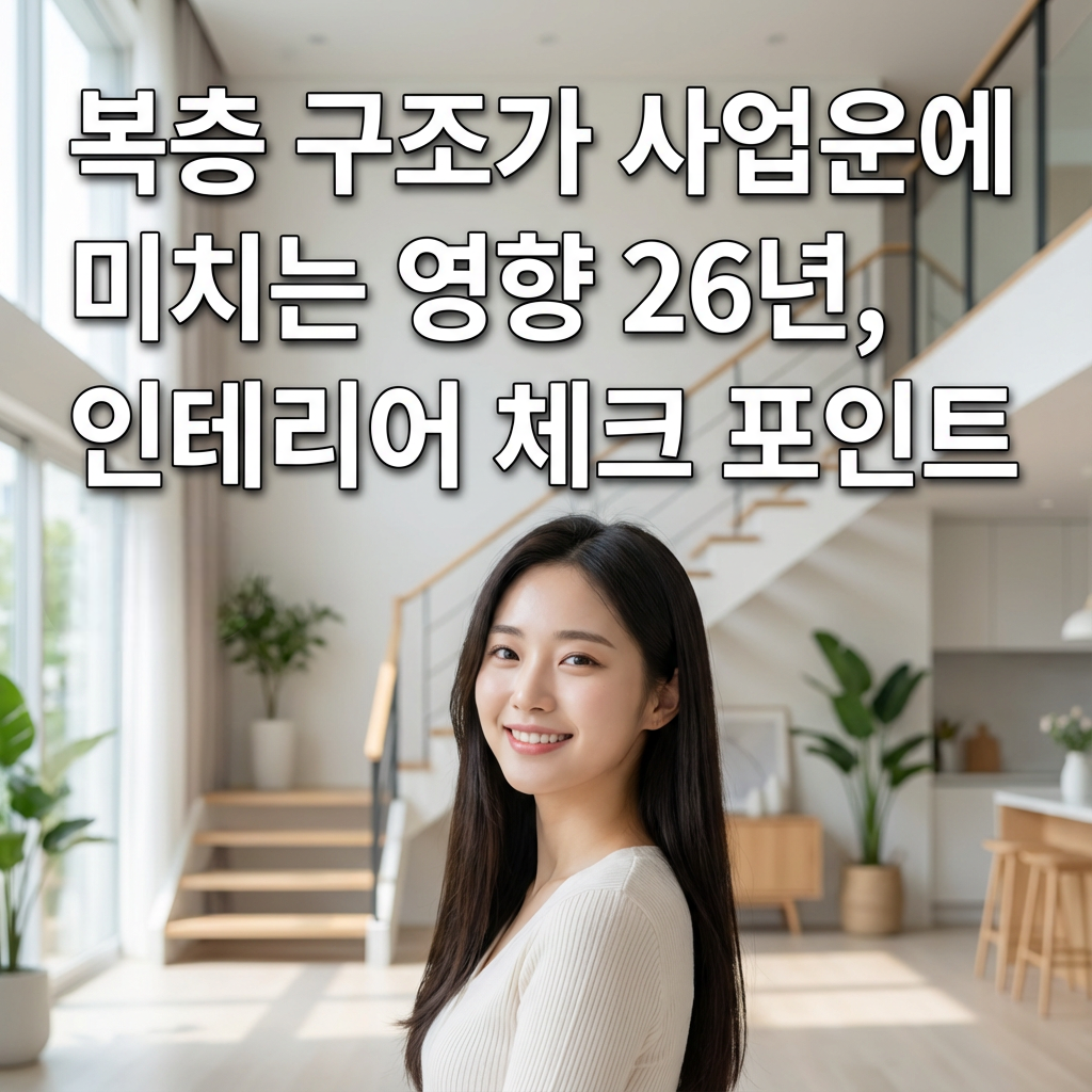 복층 구조가 사업운에 미치는 영향 26년 ｜ 인테리어 체크 포인트