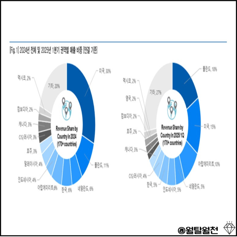 실리콘투 권역별 매출 비중