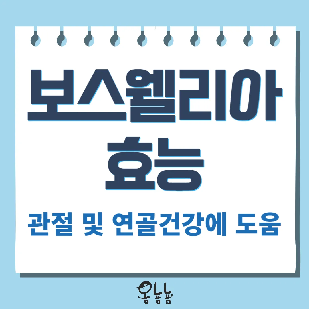 보스웰리아 효능