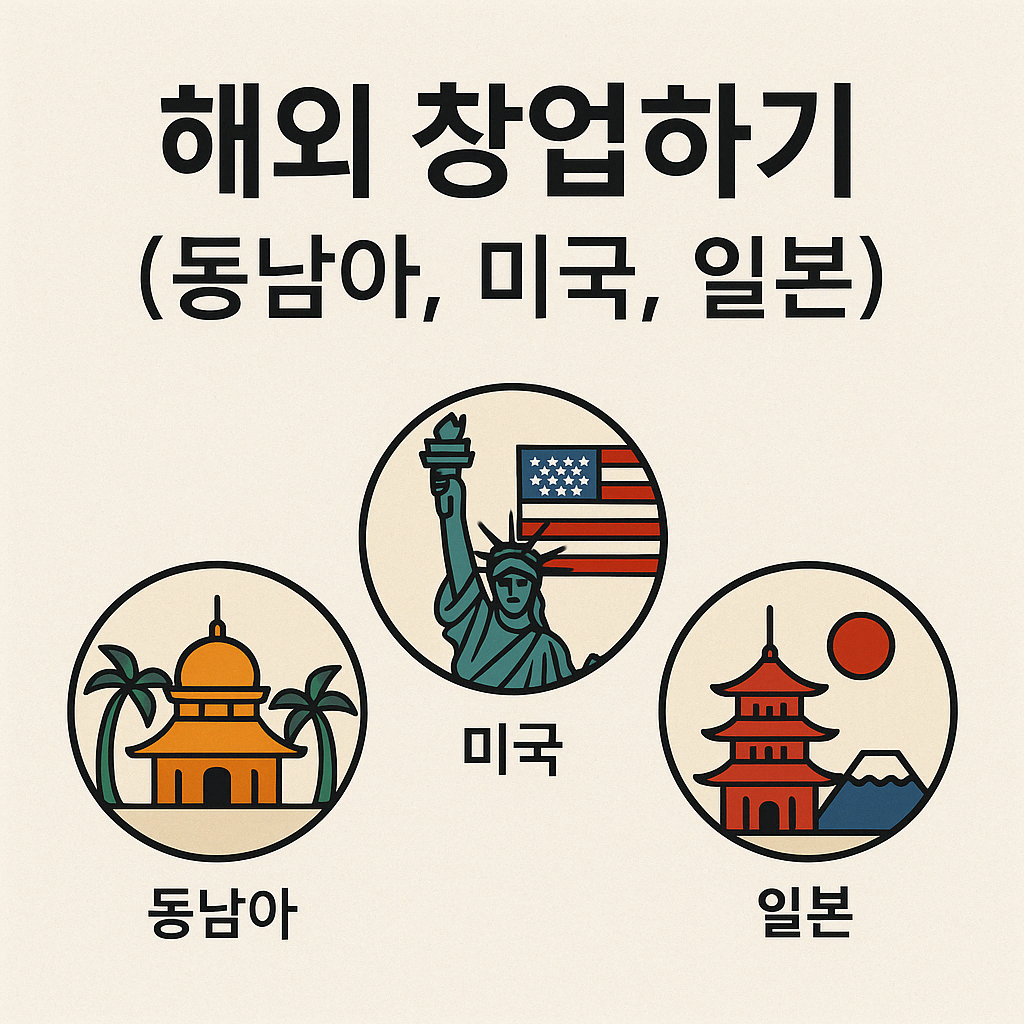 해외 창업하기 (동남아, 미국, 일본)에 관한 이미지