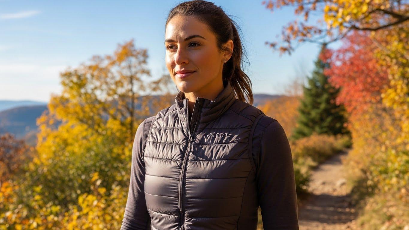 여성 경량패딩조끼