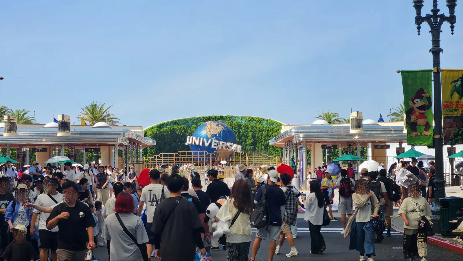 지구본-보이는-유니버셜스튜디오-모습