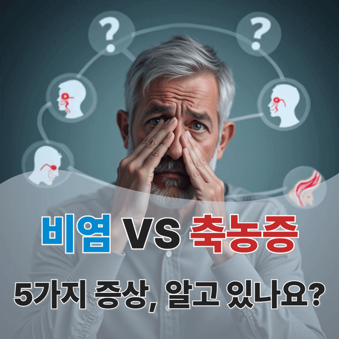 비염이었는데 알고 보니 축농증? 대부분이 헷갈리는 증상 5가지