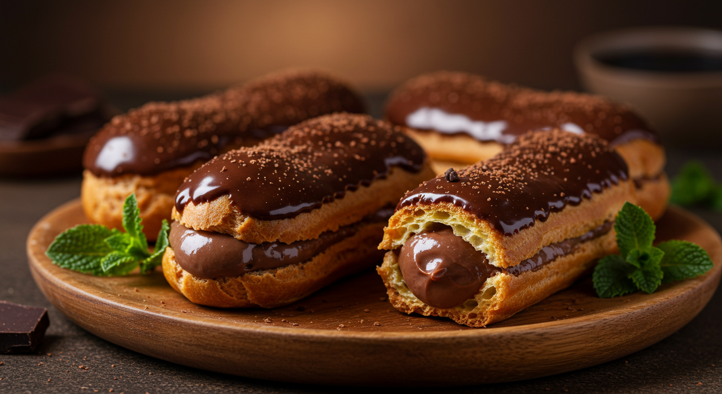 초콜릿 에클레어 – 더욱 진해진 초콜릿 크림의 유혹