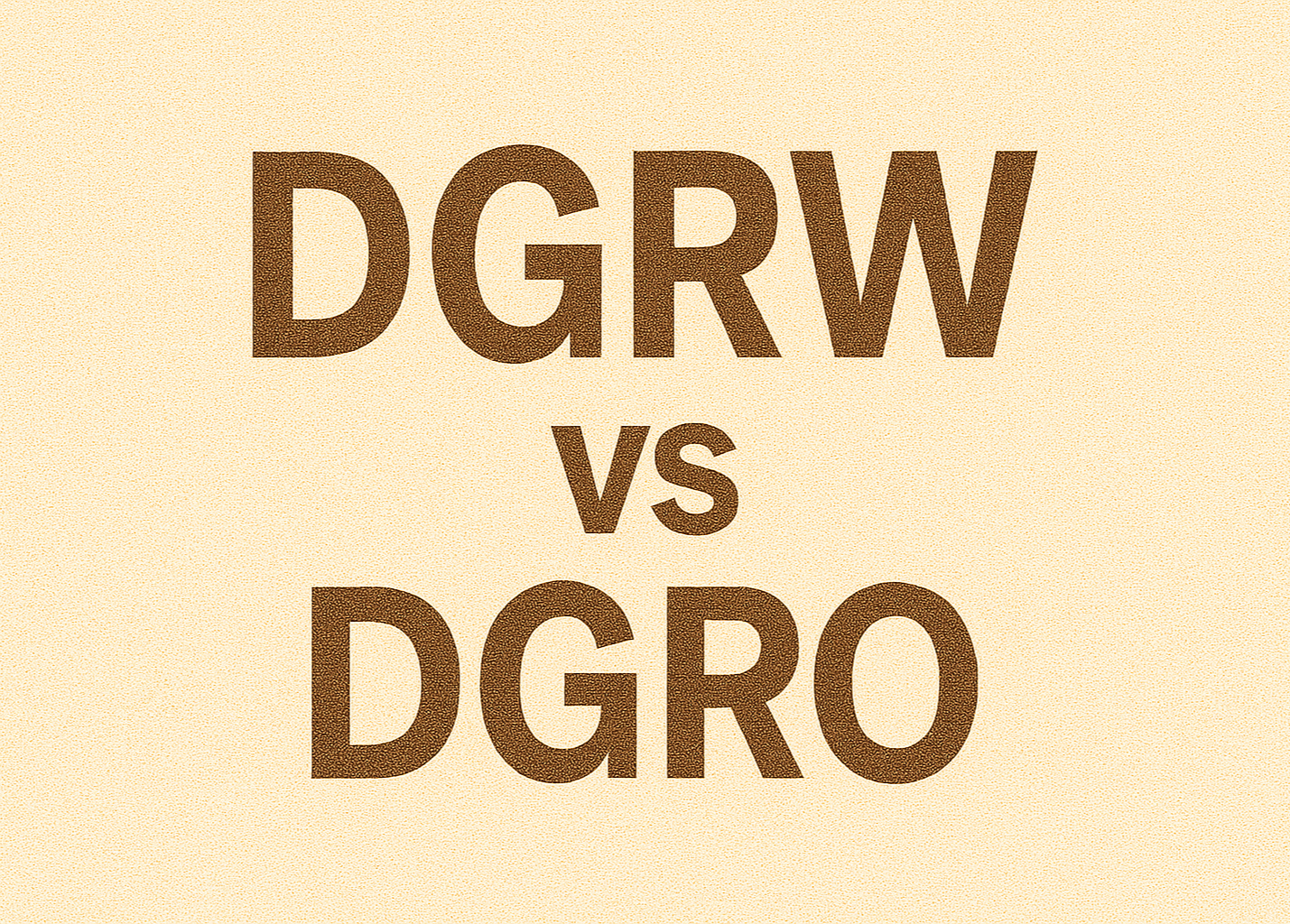 DGRW와 DGRO