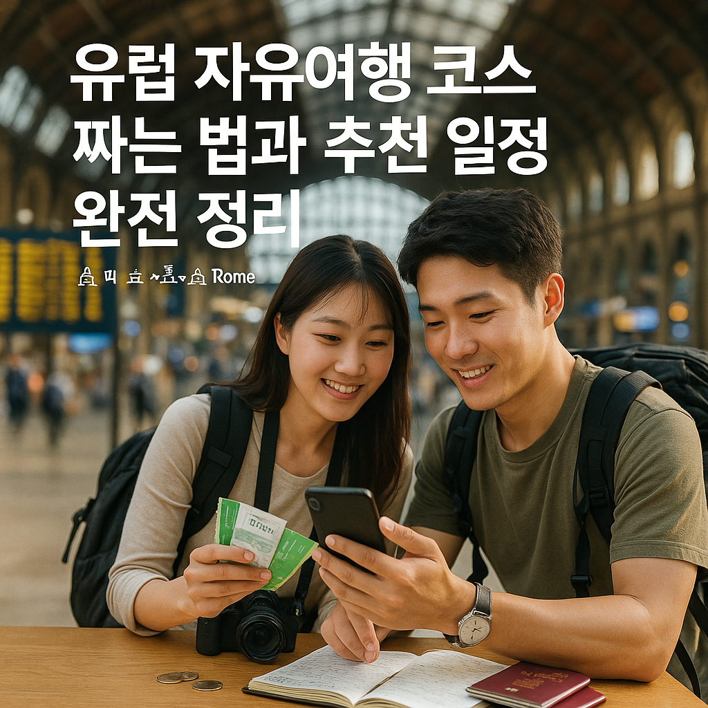 유럽 자유여행 코스 짜는 법과 추천 일정 완전 정리