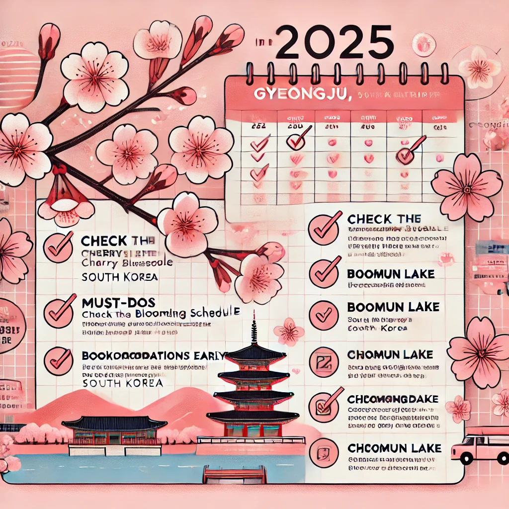 경주 벚꽃 여행 준비 체크리스트 📝🌸