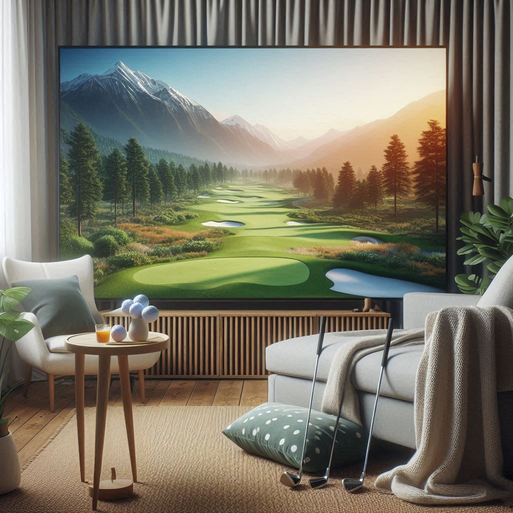 스크린골프장 배경