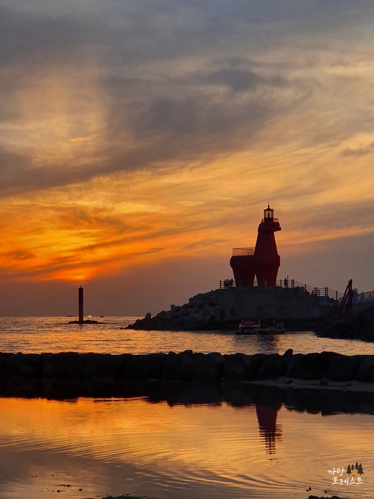 이호테우 등대 해변 일몰