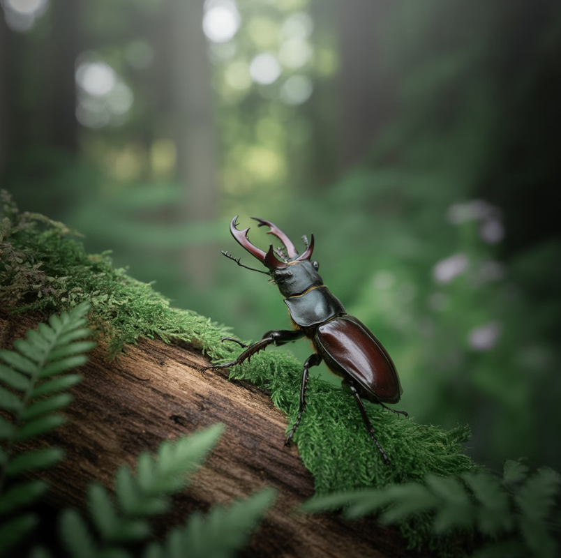 숲속의 꼬마 장군, '걍사슴벌레'는 어떤 친구?
