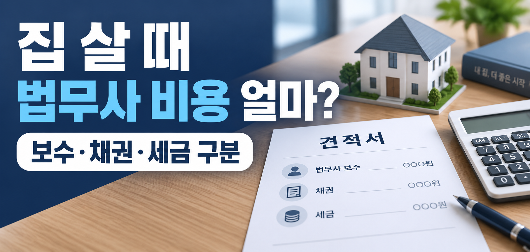 집 살 때 법무사 비용과 보수·채권·세금 구분 이미지