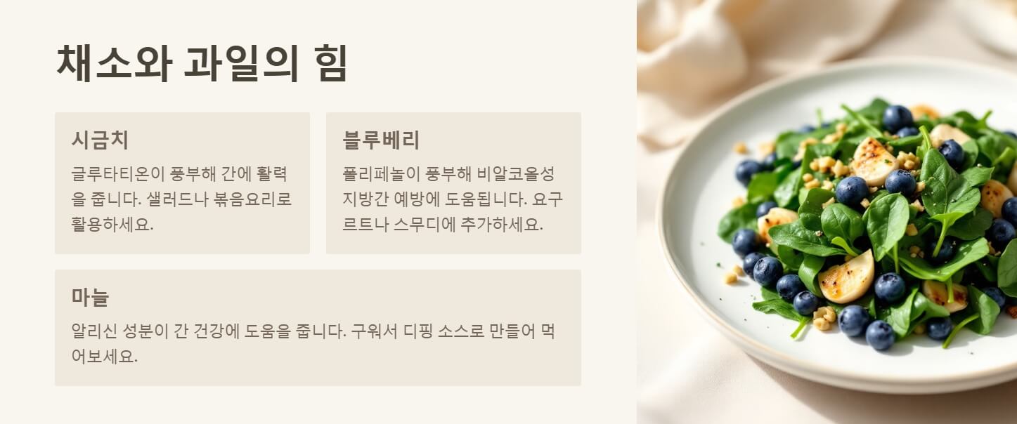 간에 좋은 음식