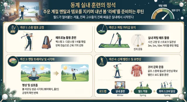 실내 동계훈련을 위한 가이드 이미지