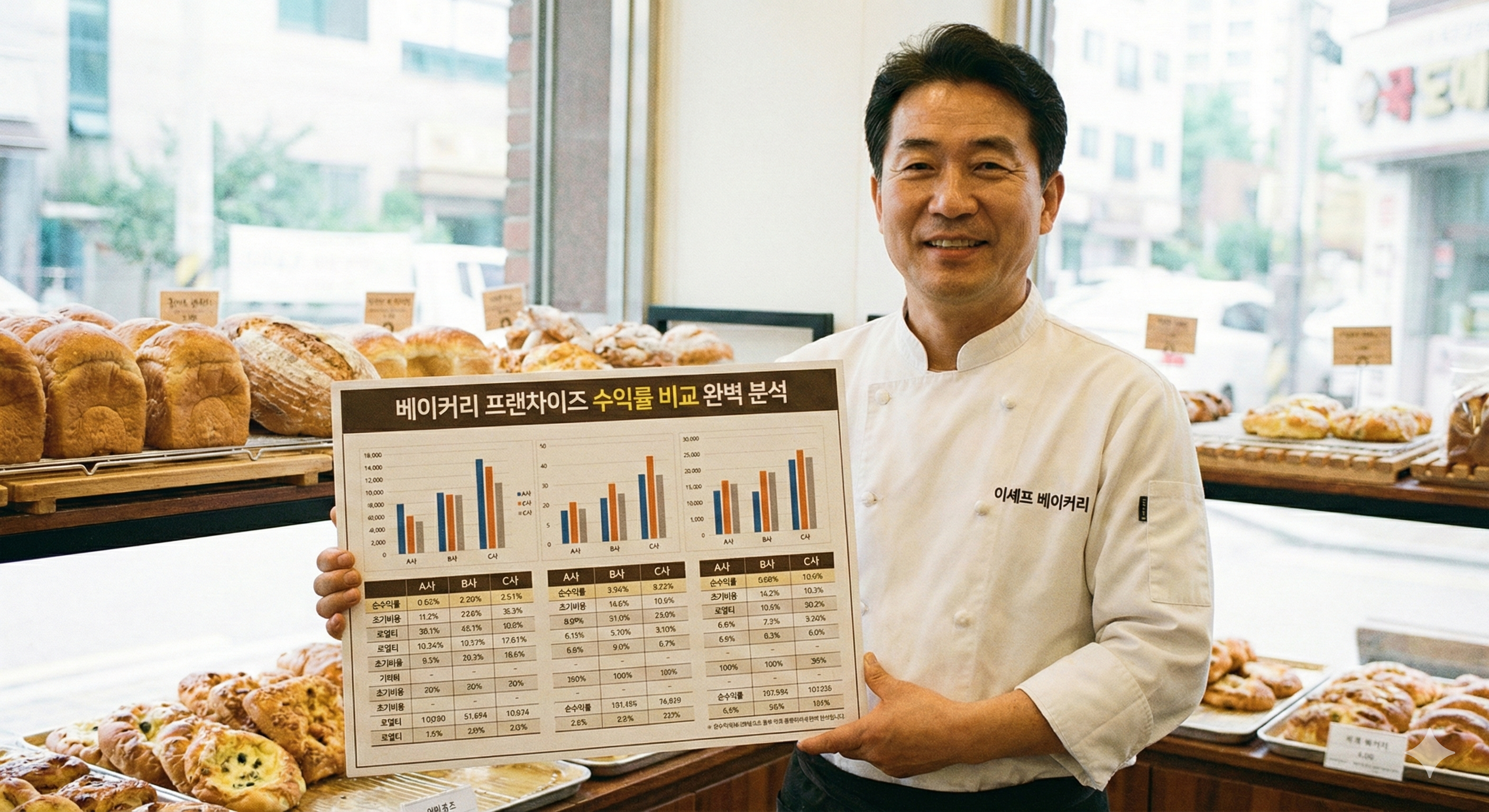베이커리 프랜차이즈 수익률 비교 완벽 분석