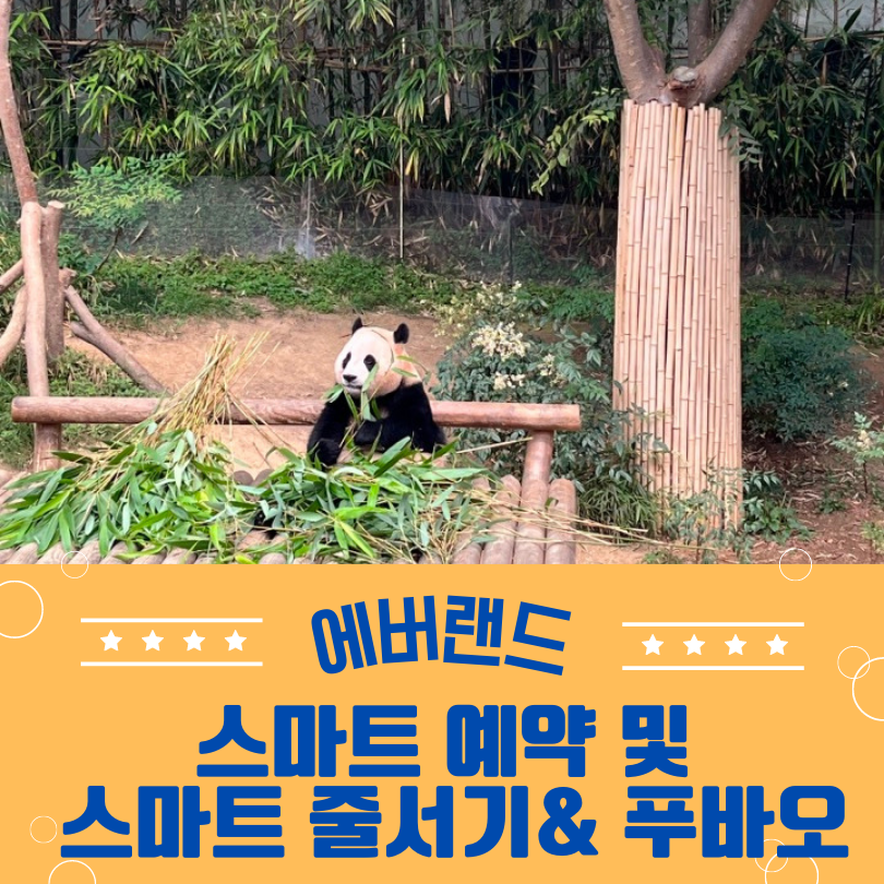 에버랜드 스마트예약 및 스마트줄서기
