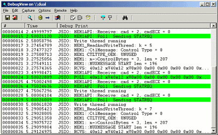 DebugView 예시 화면