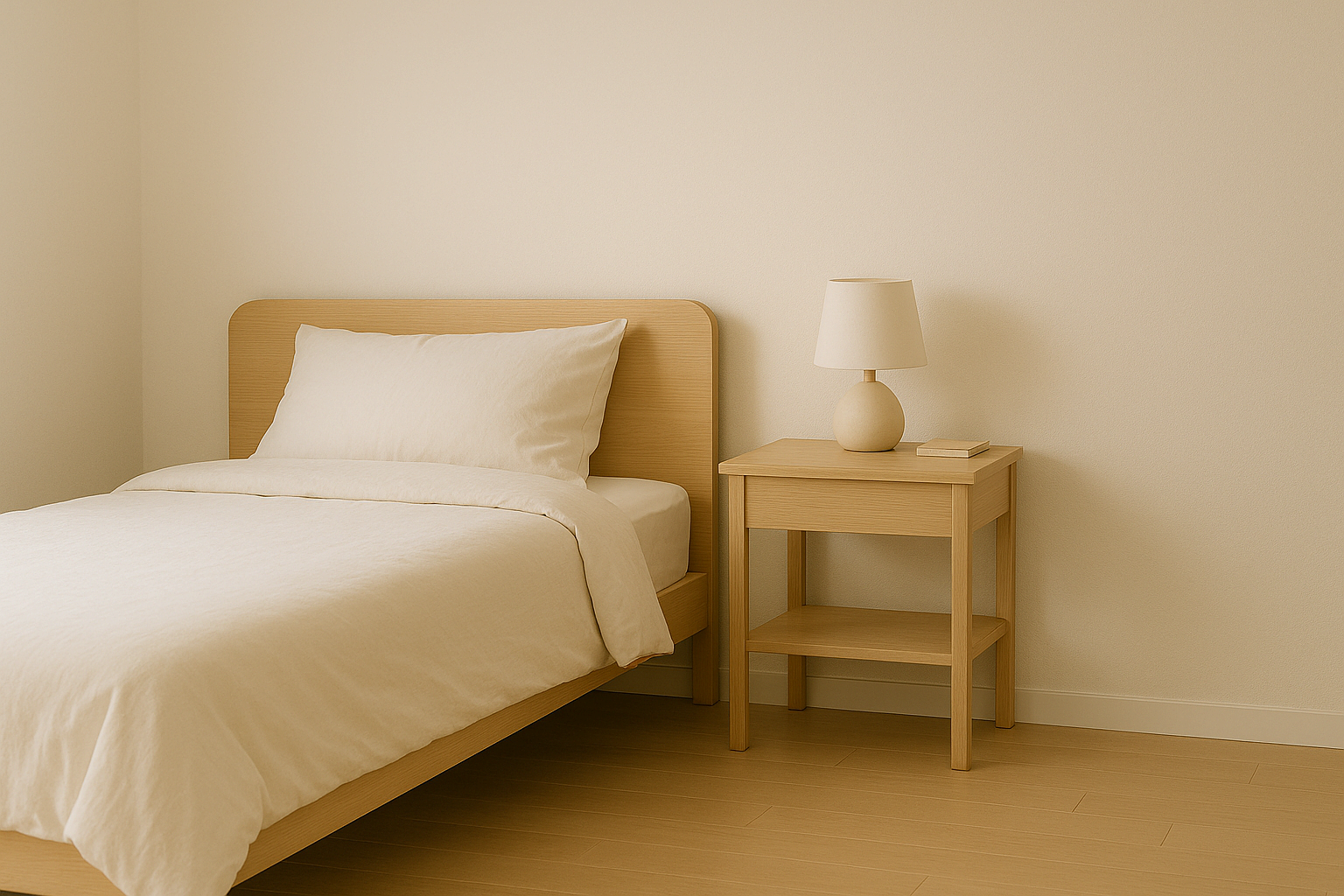 가구를 최소화한 미니멀리즘 침실