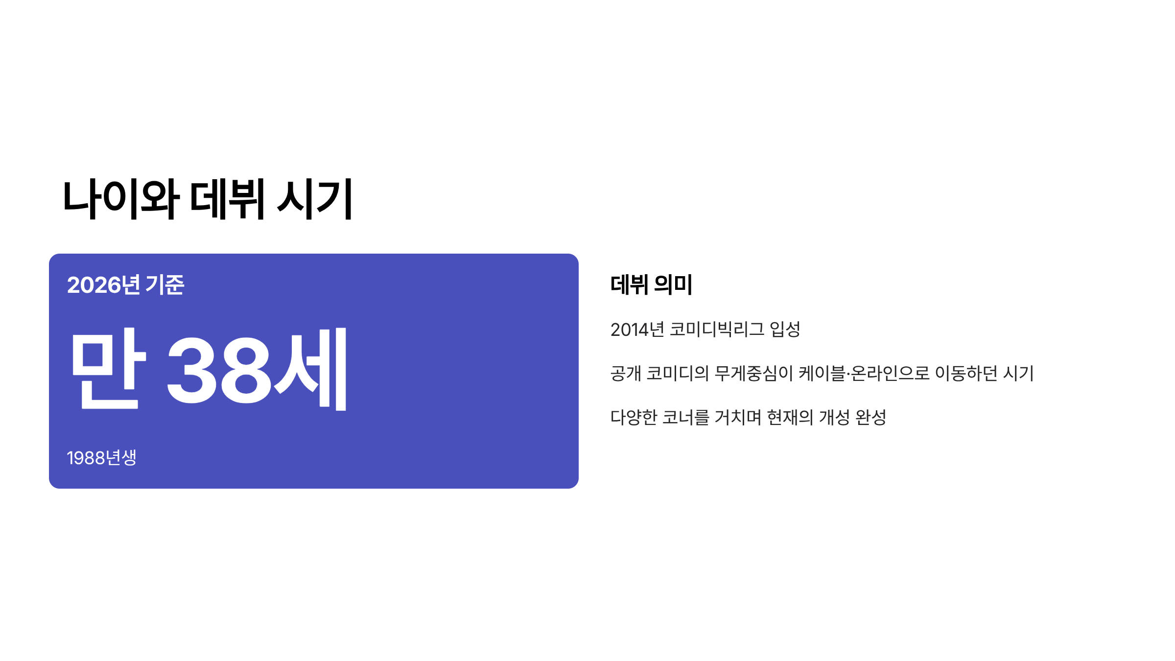 개그맨 양배차 프로필