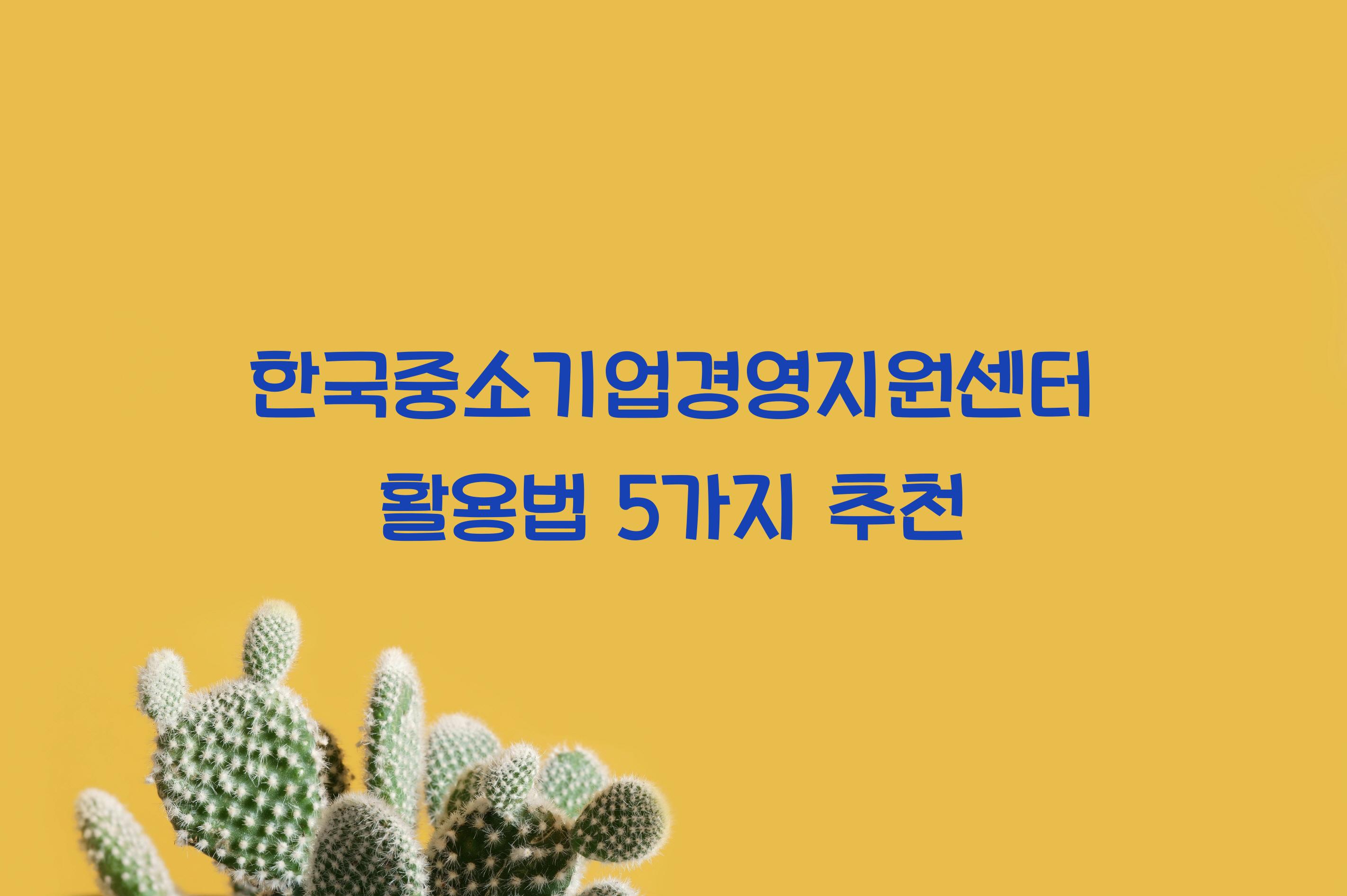 한국중소기업경영지원센터