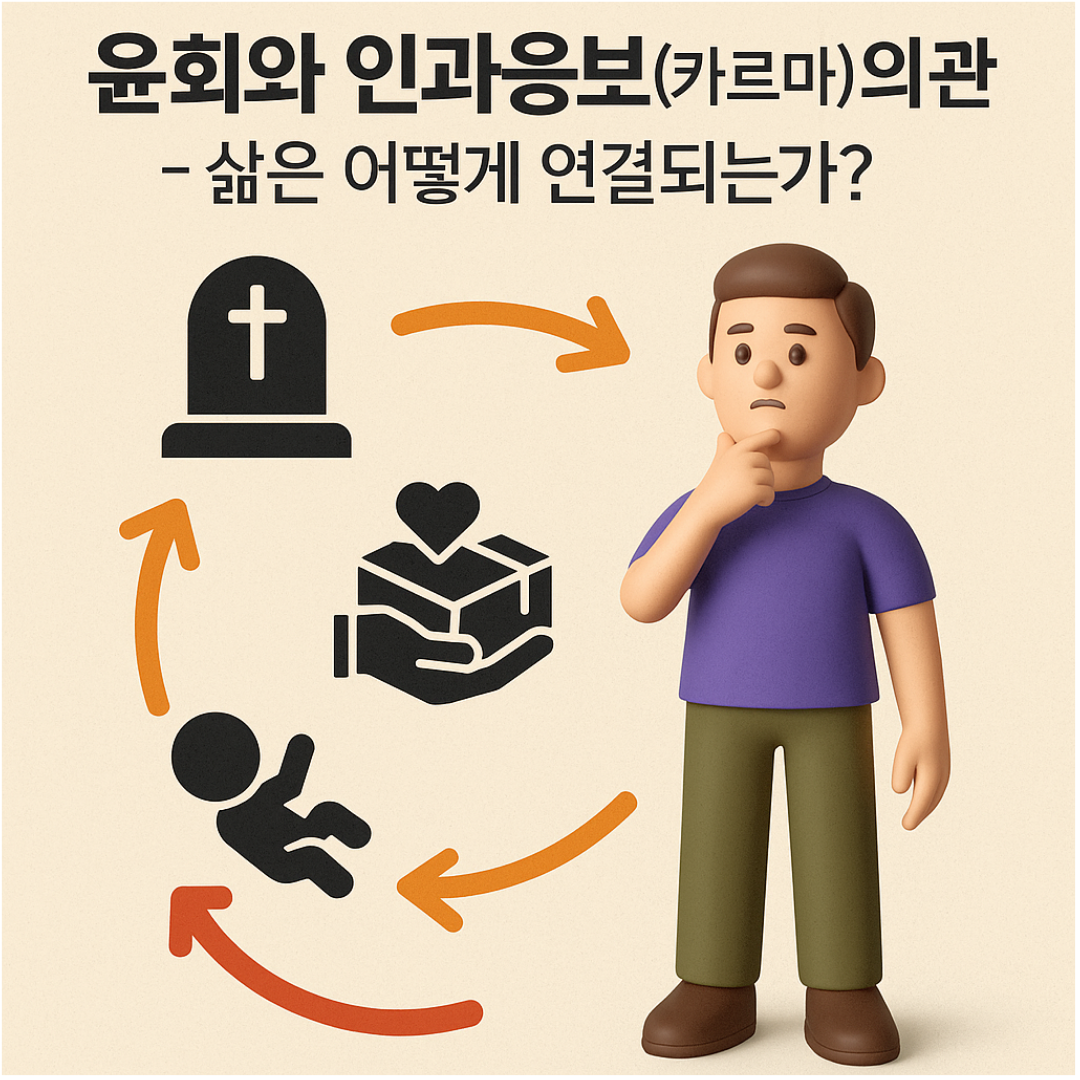 윤회와 인과응보(카르마)의 관계 &ndash; 삶은 어떻게 연결되는가?