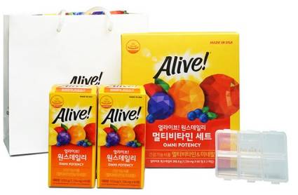 얼라이브 원스데일리 멀티비타민 선물세트, 120정, 1세트