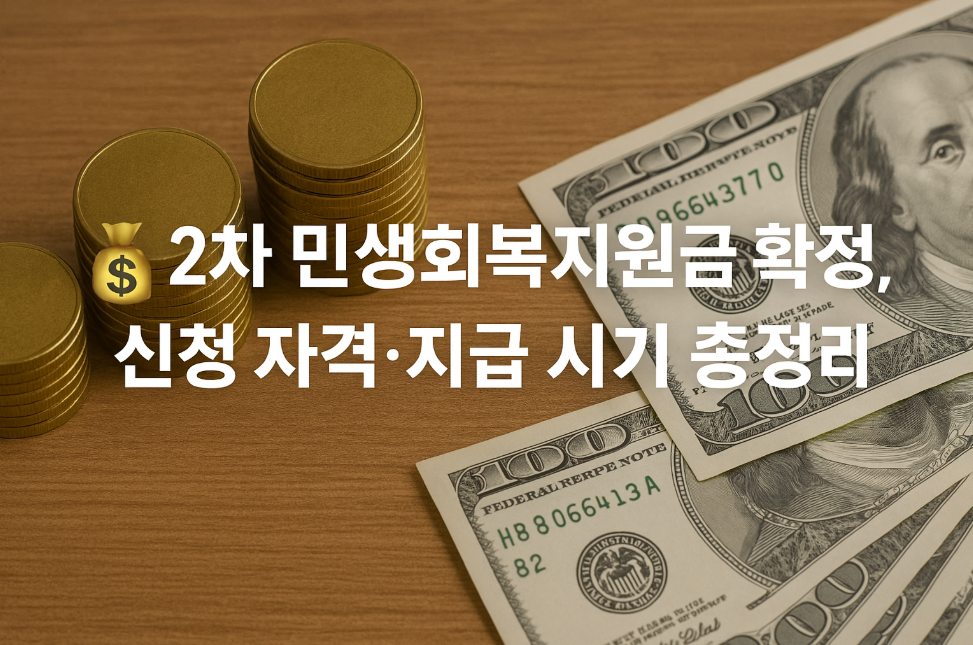 2차 민생회복지원금 확정