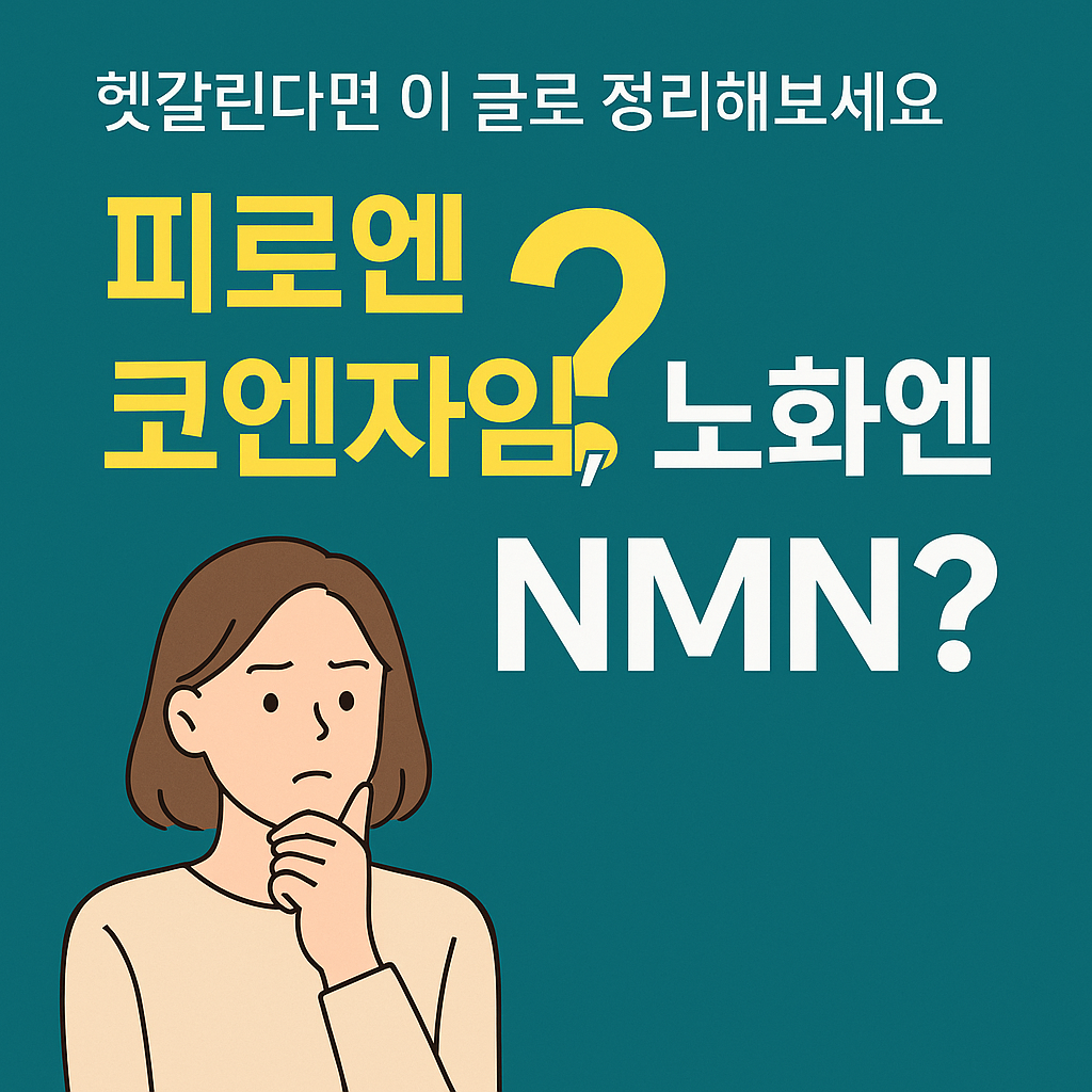 피로엔 코엔자임, 노화엔 NMN? 헷갈린다면 이 글로 정리해보세요 썸네일