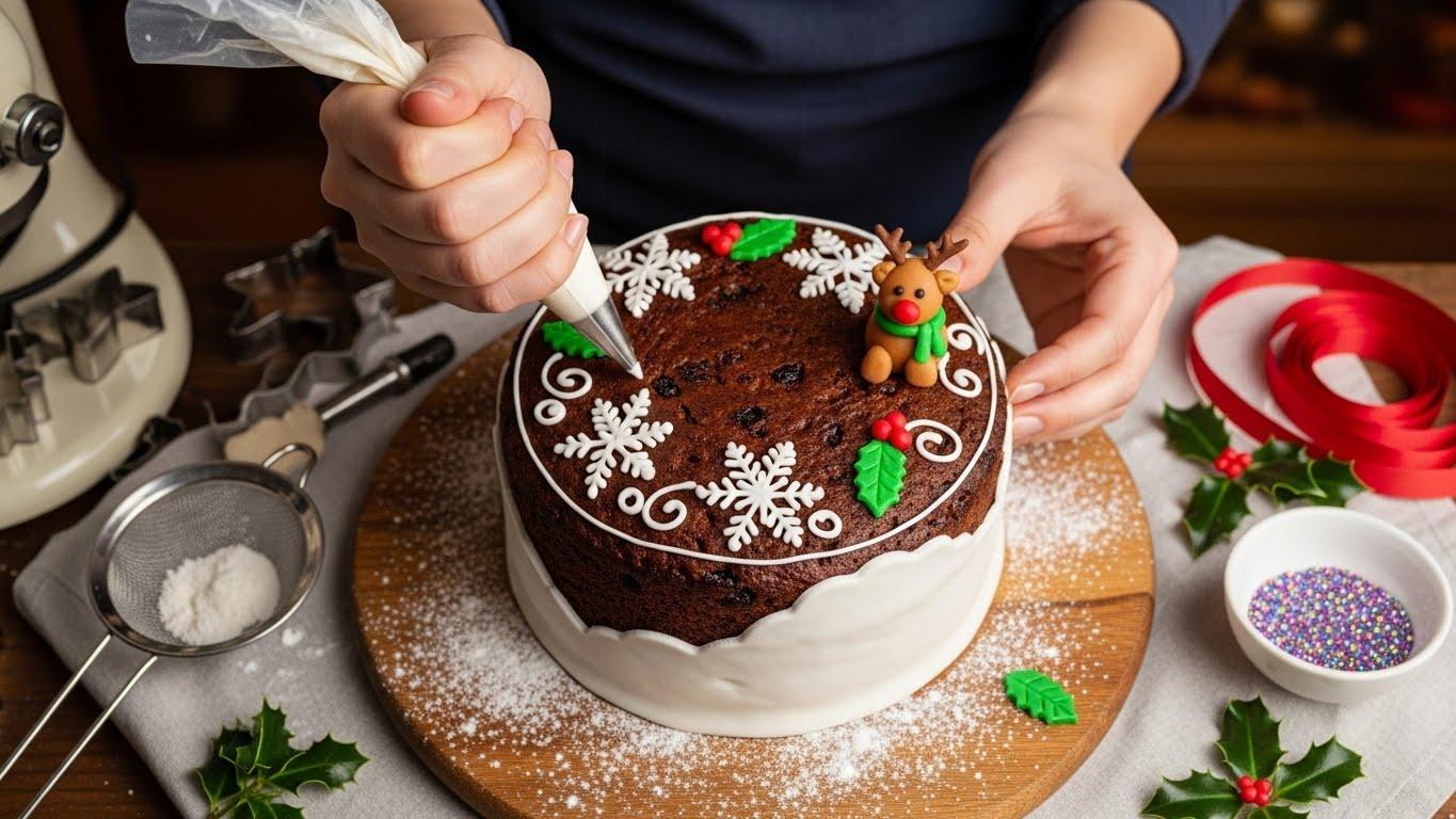 크리스마스 케이크 만들기