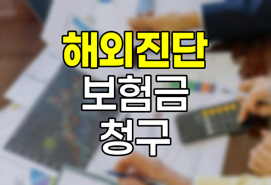 해외 진단 암·뇌·심장질환 보험금 청구 가이드