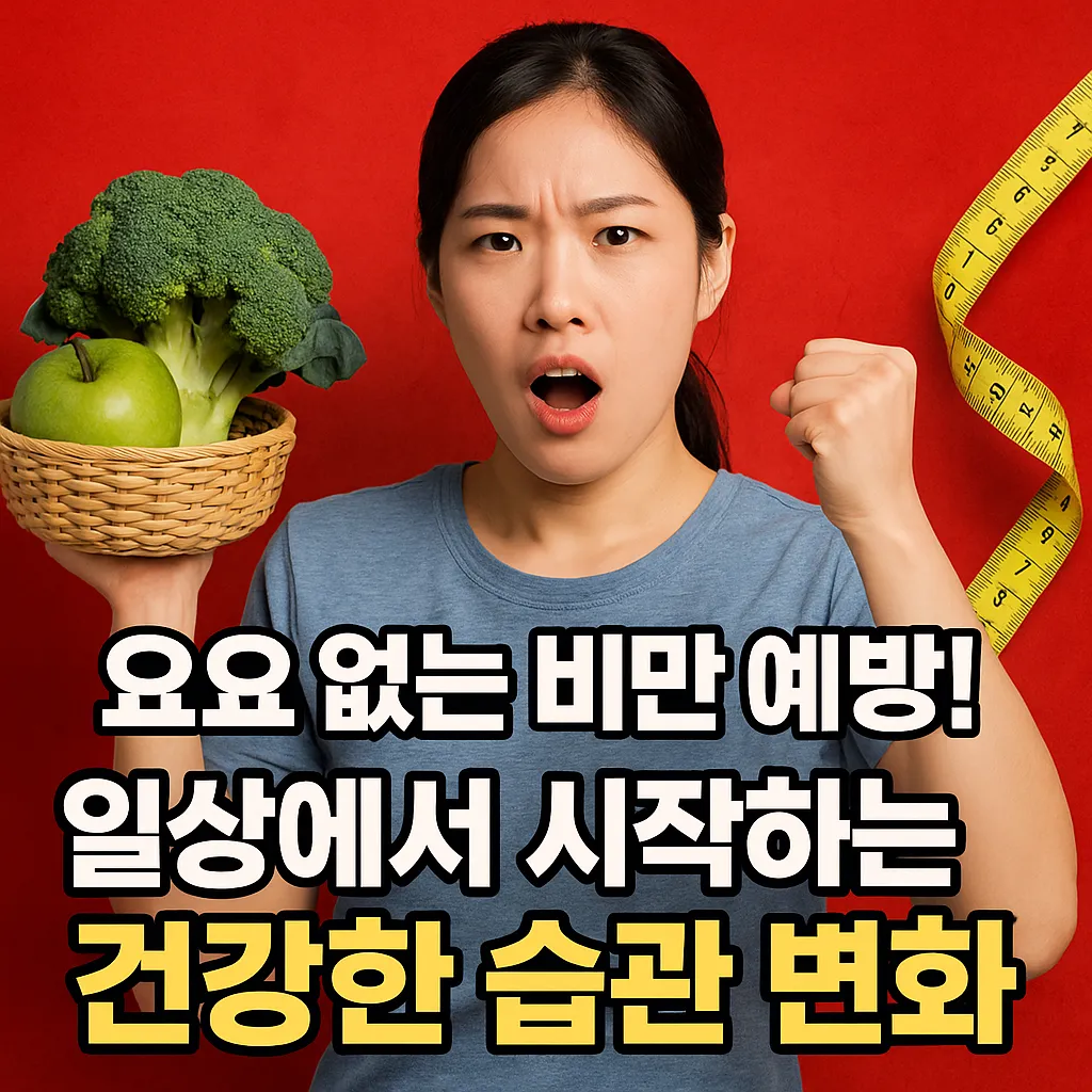 요요 없는 비만 예방! 일상에서 시작하는 건강한 습관 변화