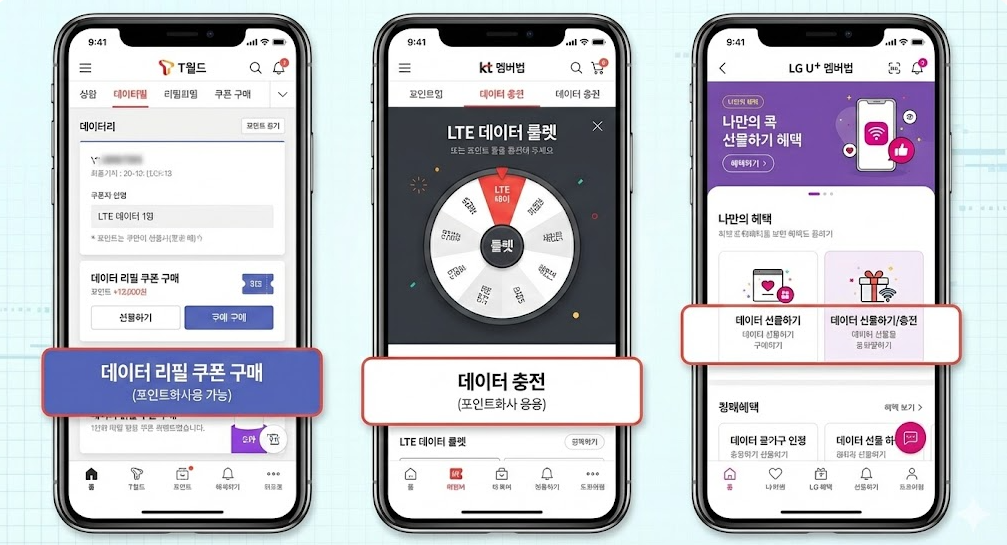 데이터 구매 및 선물하기