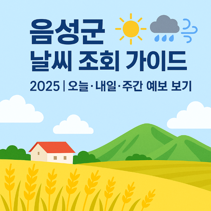 음성군 날씨 조회