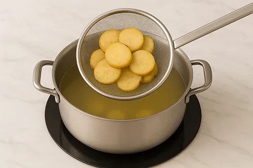 돼지감자 건져내기