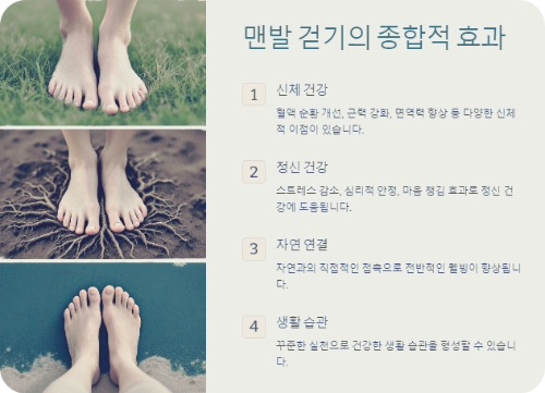 맨발 걷기의 종합적 효과